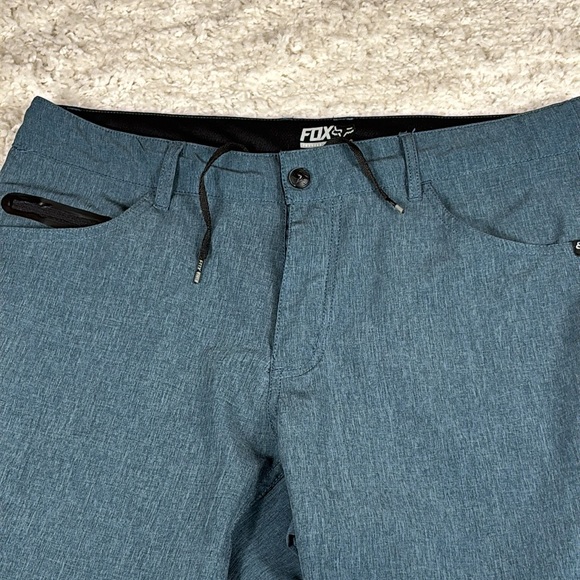 Fox Racing Board Shorts Men 34 Hybrid Blue Hike Camp Beach Surf Outdoor - Picture 2 of 11